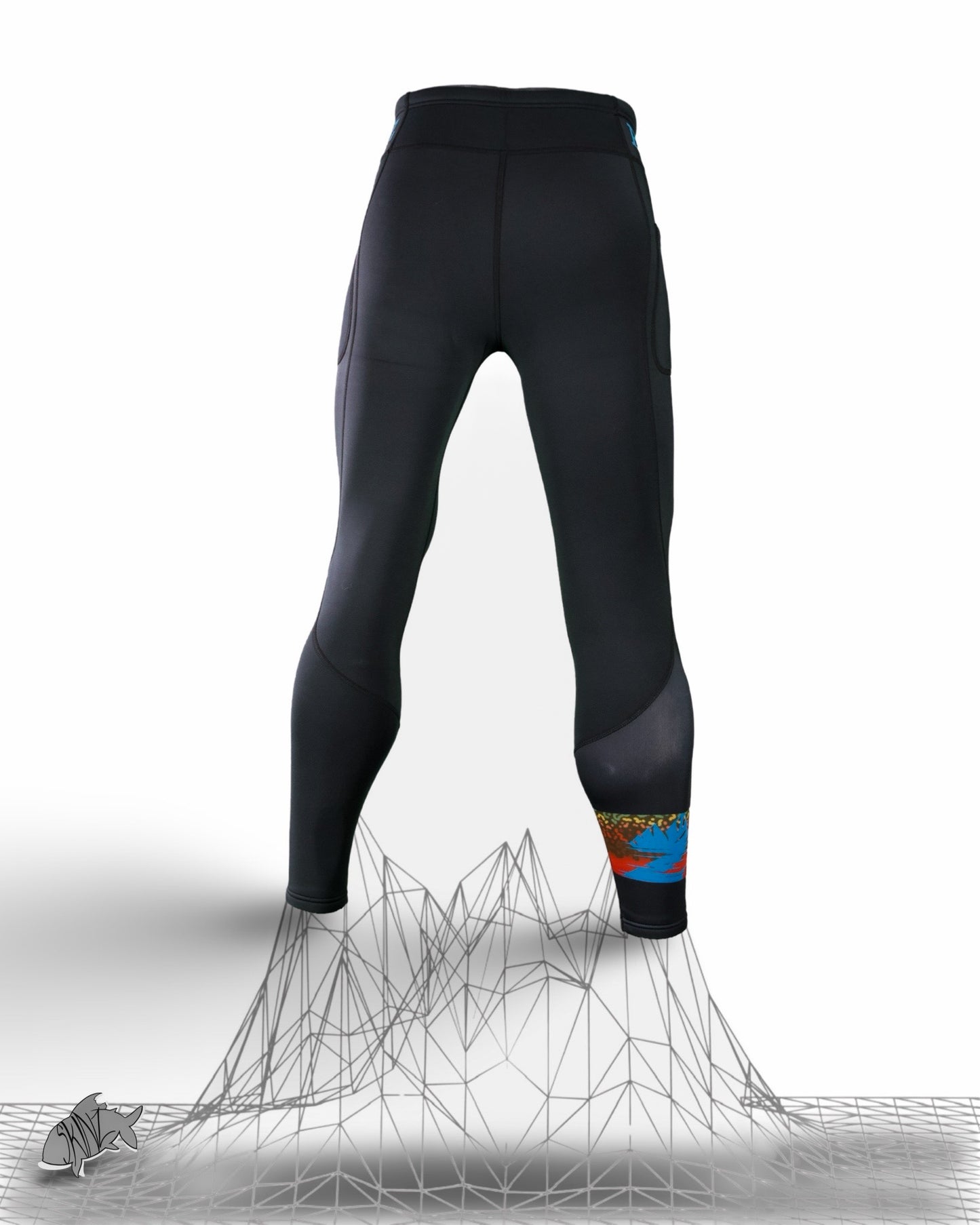 Z Series Neoprene Black Char Leggings - Unisex