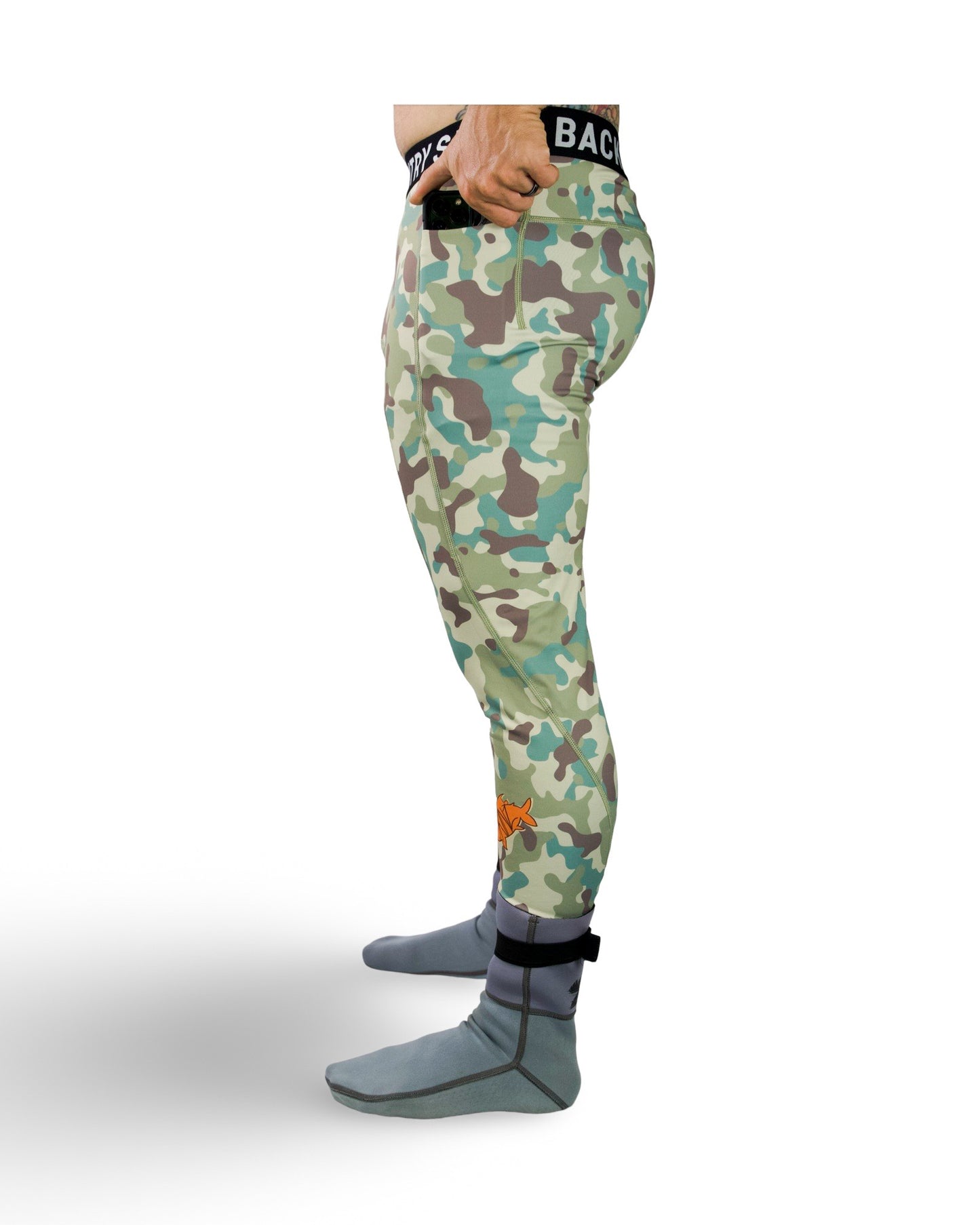 Mens - Sandstorm Camo UV Polyester Compression Pant