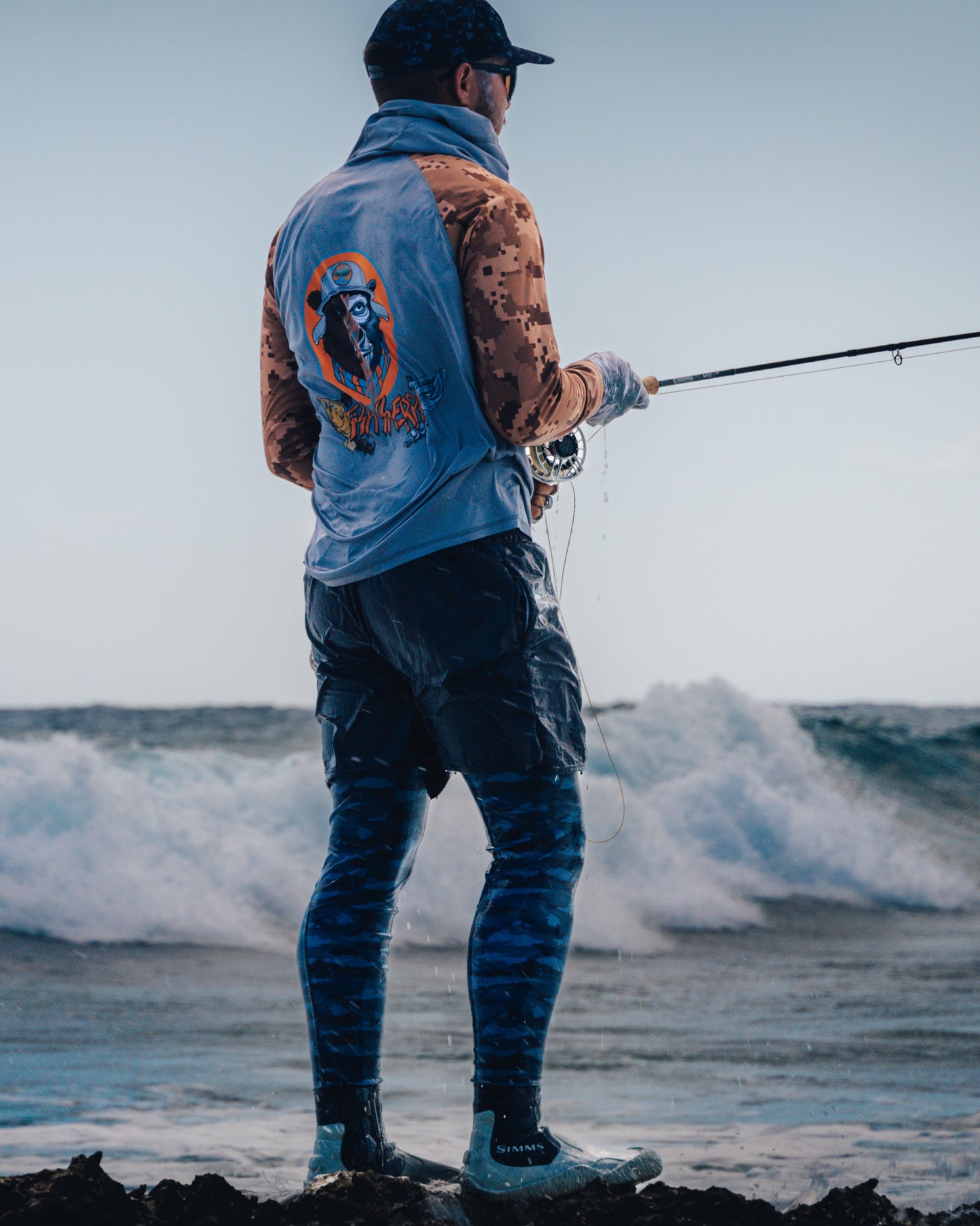 Mens - UV Solar Flexz Lite-Blue Slate Camo Leggings