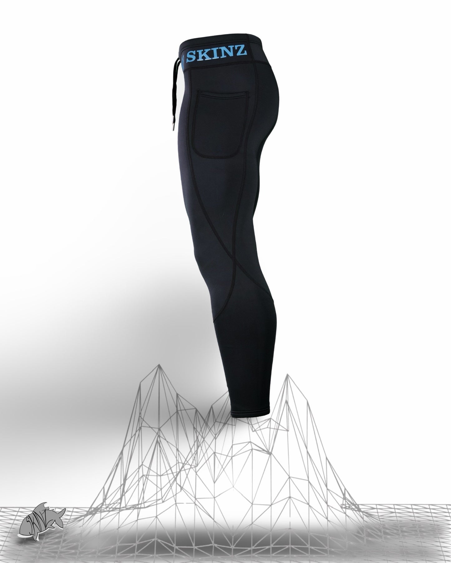 Z Series Neoprene Black Char Leggings - Unisex