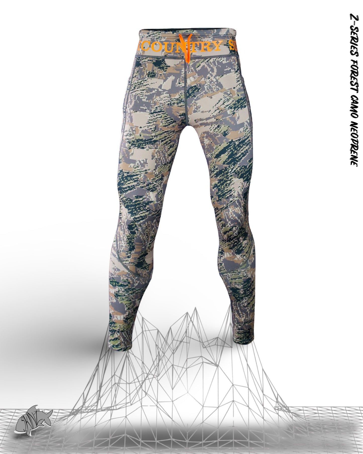 Z Series Neoprene Forest Camo Leggings - Unisex