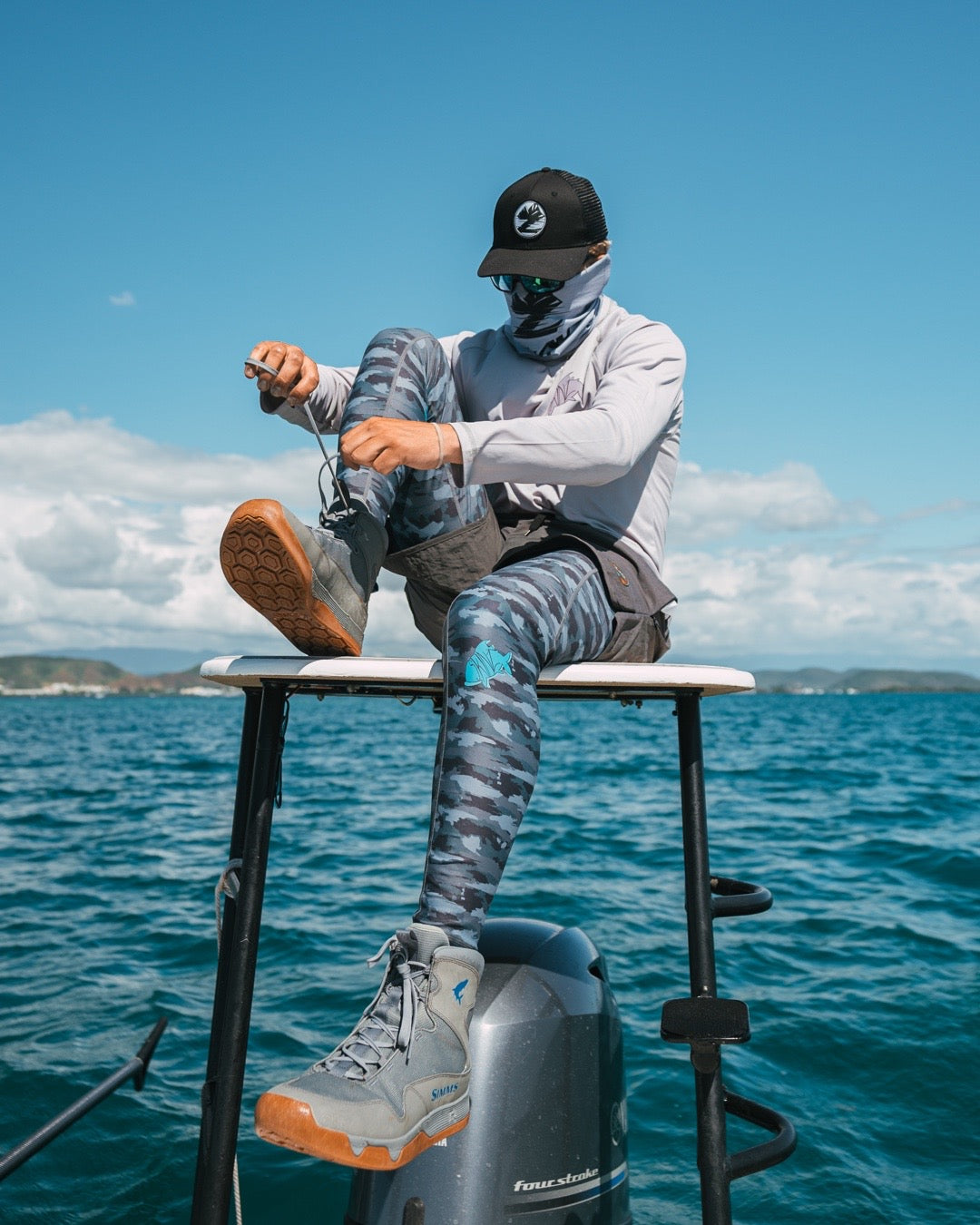 Mens - UV Solar Flexz Lite-Blue Slate Camo Leggings