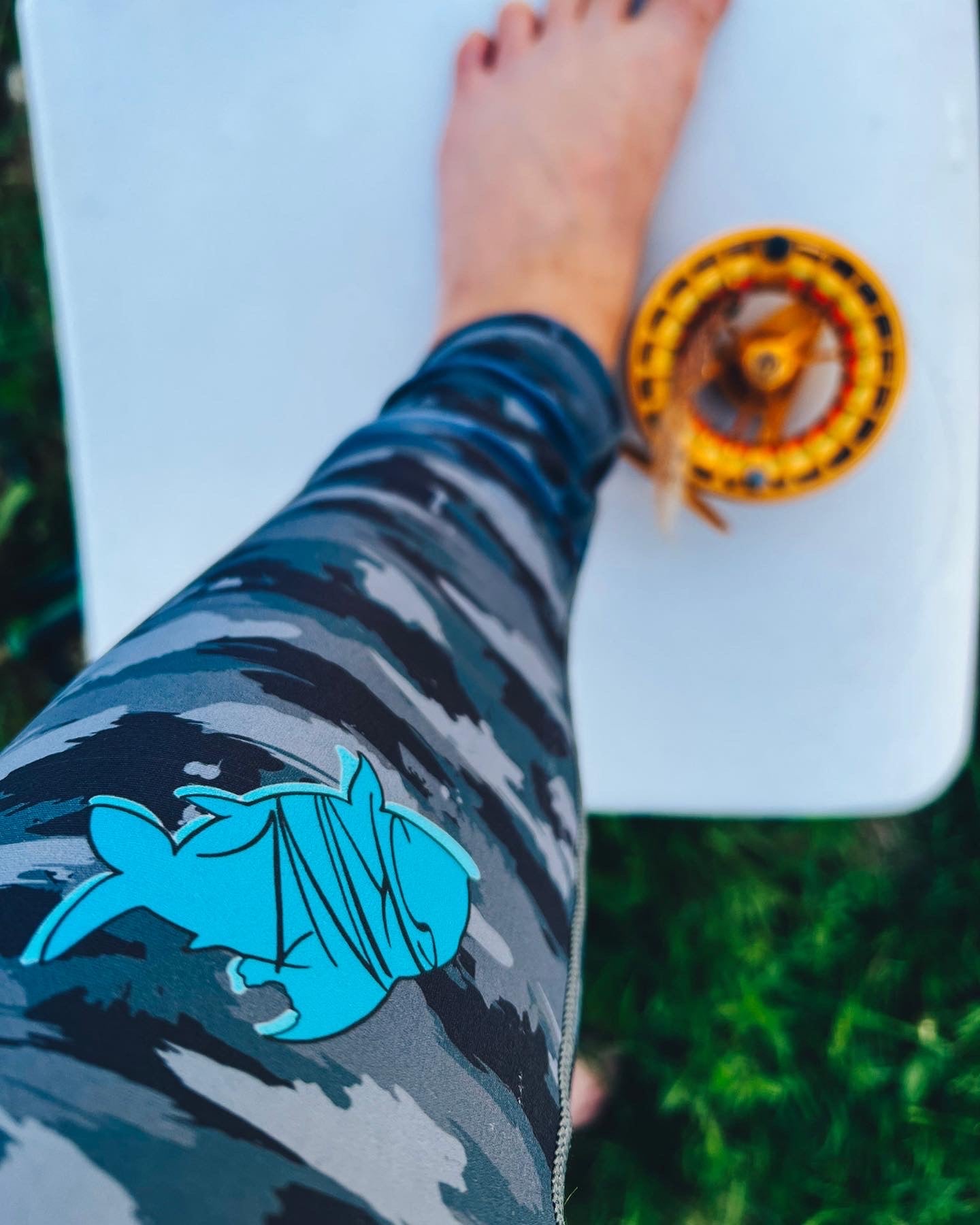 Mens - UV Solar Flexz Lite-Blue Slate Camo Leggings