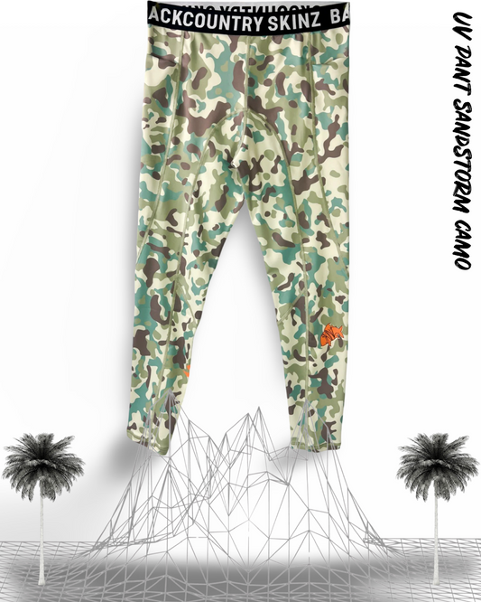 Mens - UV Solar Flexz-Sandstorm Camo Leggings