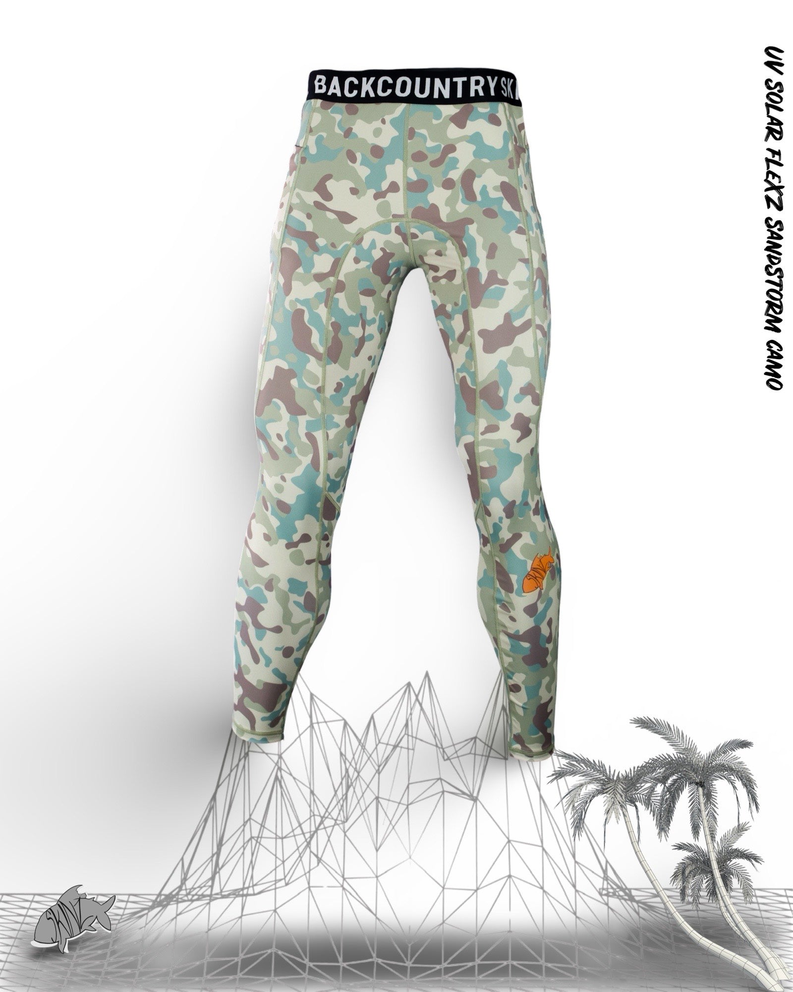 Mens - SolarFlexz UVPro -Sandstorm Camo Leggings – backcountryskinz