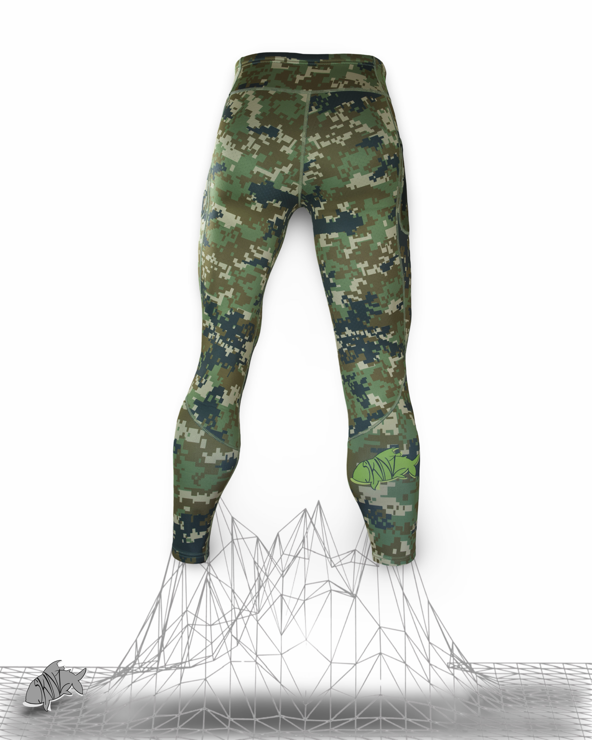 AIRBLITZ™ Moss Camo Perforated Neoprene Leggings - Unisex