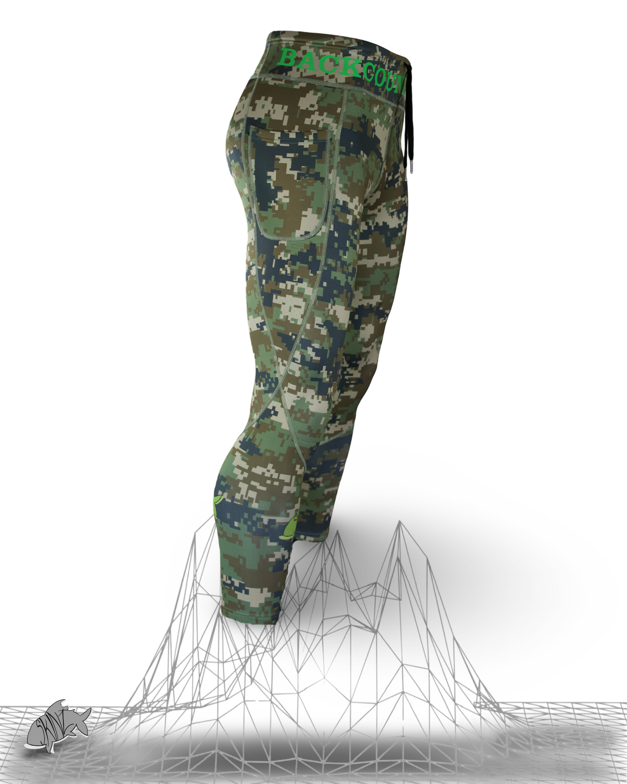 AIRBLITZ™ Moss Camo Perforated Neoprene Leggings - Unisex