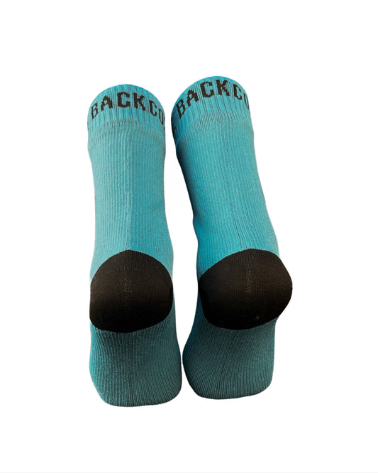 Backcountry Skinz Waterproof Mid Length Socks - Dark Aqua/Black
